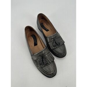 Mezlan Platinum Kiltie Tassel Loafer Men's Size 9.5 Lizard Spain‎